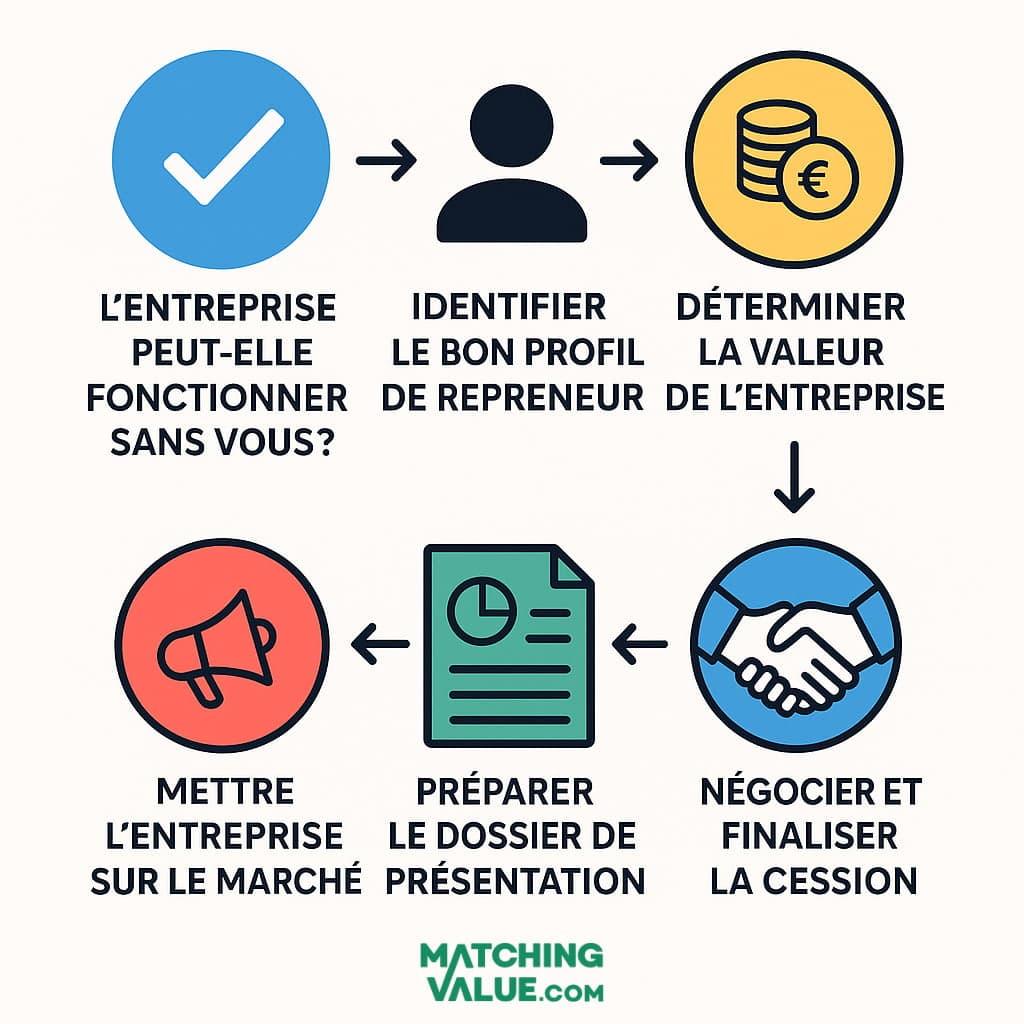 étape transmission d'entreprise