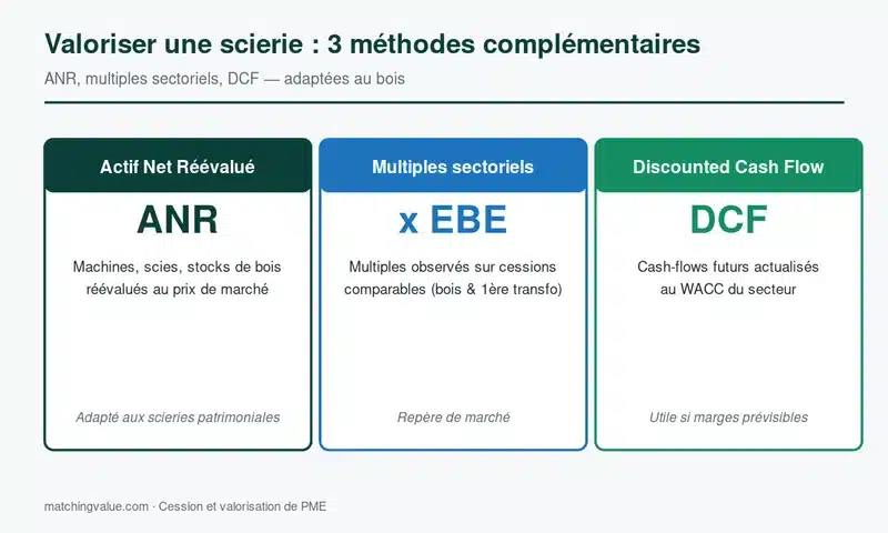 Trois méthodes complémentaires pour valoriser une scierie